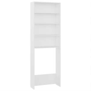 White bathroom cabinet with 4 shelves, 64 x 24 x 190 cm - Bathroom cabinet