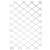 White PVC trellis for climbing plants, 100 x 200 cm