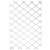 White PVC trellis for climbing plants, 100 x 200 cm