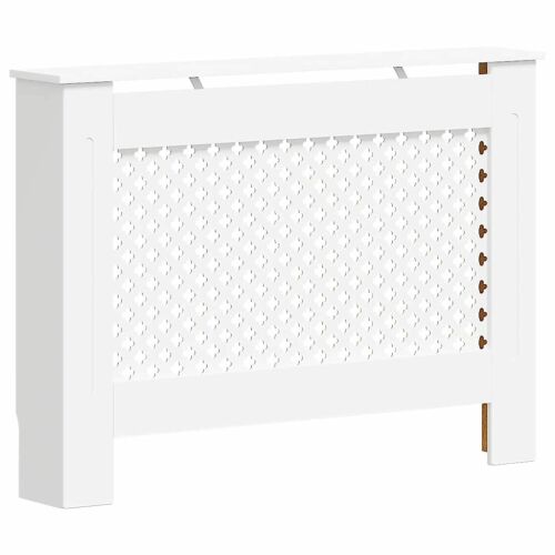 MDF Radiátorburkolat - Fehér - 112x19x81,5 cm 178605254 - Radiátor takaró