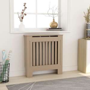 Husa pentru radiator bej cu design cu lamele, lățime 78 cm, pentru a ascunde radiatoarele și a adăuga o notă decorativă casei tale - Inserții de șemineu