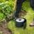 Installing Nature black garden edging, 0.15 x 10 m