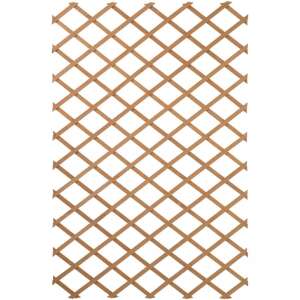 Nature barna fa kerti lugas rács, 100 x 300 cm - Növényfuttató