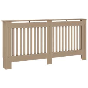 Husa pentru calorifer MDF, 172 x 19 x 81 cm, bej, dulap pentru calorifer, înveliș pentru calorifer, scut pentru calorifer, cadru pentru calorifer, husă pentru calorifer pentru încălzire, husă pentru calorifer pentru baie, husă pentru calorifer pentru living - Inserții de șemineu