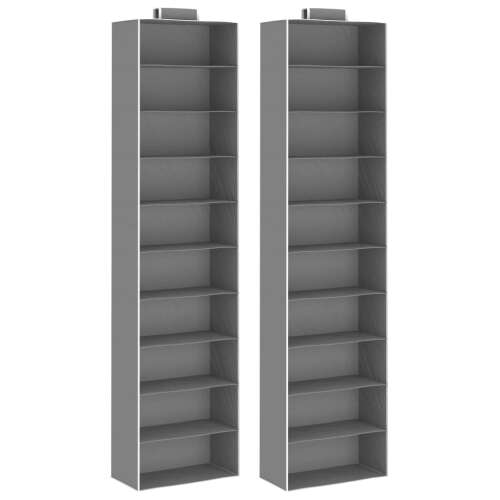 Praktikus Szövet Szekrényrendező - 2 db, 10 Polc