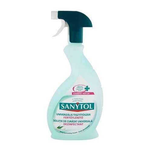 SANYTOL Általános tisztító- és fertőtlenítő spray, 500 ml, SANYTOL, eukaliptusz