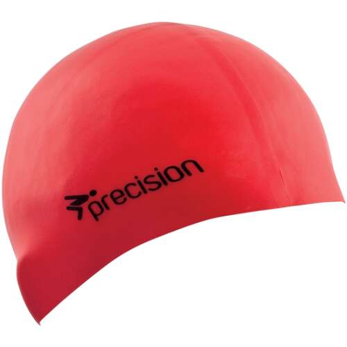 Precision Streamline piros szilikon úszósapka felnőtteknek