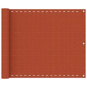vidaXL narancssárga HDPE erkélytakaró 75 x 500 cm - Kert