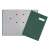 Green Pagna 20-pocket signature book, A4 size, with expandable spine, ideal for organizing and presenting documents