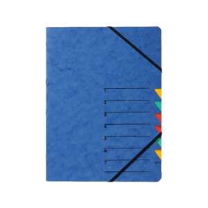 Pagna A4 7-Fächer blaue Hängemappe mit Gummizug - Schnellhefter