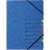 Pagna A4 blaue Hängemappe mit Gummizug für Büro und Schule