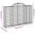 vidaXL 14 db íves horganyzott vas gabion kosár 200x30x120/140 cm 64391589