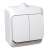 Schneider WDE000550 CEDAR Plus IP44 biely dvojný vypínač