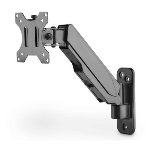 DIGITUS Uchwyt ścienny do monitorów z amortyzacją gazową, VESA 75/100, czarny