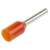 Tracon E020 0.5 mm2 100 db Insulated Orange Wire End Sleeve