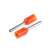 Two Tracon E020 0.5 mm2 100 db Insulated Orange Wire End Sleeves