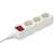Home NV 3K-5/WH/1,5 3 socket power strip with switch, white, 5 meter cable