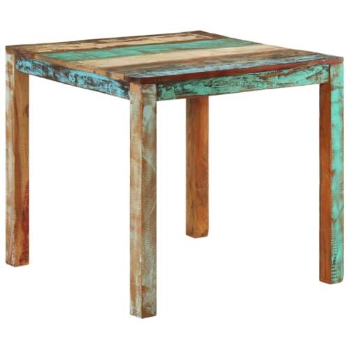 vidaXL tömör újrahasznosított fa étkezőasztal 82 x 80 x 76 cm