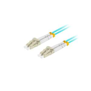 Duplexný optický patch kábel Lanberg FO-LULU-MD31-0010-TQ so 4xLC/UPC konektormi, 50/125 LSZH OM3, 1m - Káble
