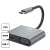 XO XOP-HUB001-TYPEC-SV Hub Type-C do HDMI, VGA, USB-C, srebrny