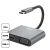 Adapter XO XOP-HUB001-TYPEC-SV USB-C do HDMI VGA z oznaczonymi portami