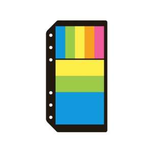 Kalendart Saturnus M338 samolepiace farebné bloky poznámok príslušenstvo k kalendáru s krúžkami - TOPTIMER