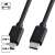 Cellect 1m Type-C to Type-C data and charging cable, black, close-up
