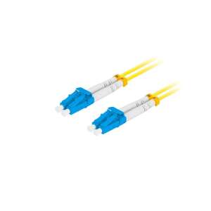 Lanberg FO-LULU-SD11-0050-YE duplex optical patch cable with 4xLC/UPC connectors, duplex 9/125 LSZH, 5m - Cable
