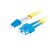 Lanberg FO-SULU-SD11-0010-YE duplex optical patch cable 2xSC/UPC + 2LC/UPC duplex 9/125 LSZH, 1m 103785195