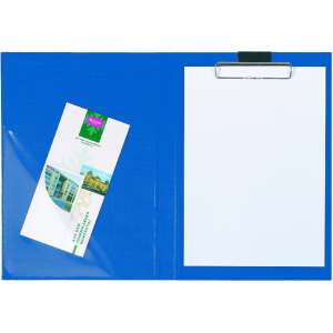 Modrý A4 priečinok s klipom a vreckom, Pagna - Kancelárske doplnky