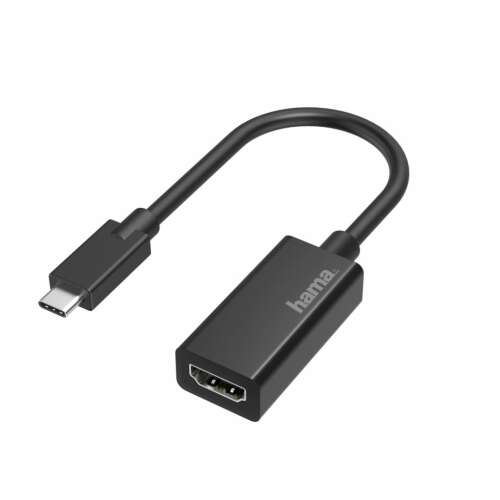 Hama 205160 FIC Ultra HD (4K) USB-C - HDMI adapter, fekete