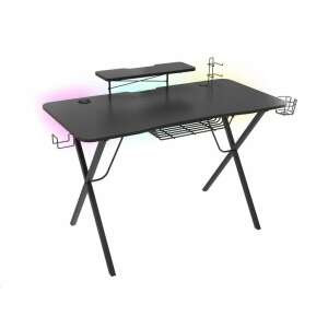 Геймърско бюро Natec Genesis Holm 300 RGB със стойка за монитор, държач за слушалки и чаша - Геймърска маса