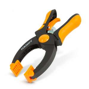 Clește cu clichet Handy de 3 inci, negru și portocaliu, cu plăcuțe antiderapante - Cleme fixare