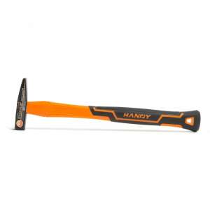 Handy 100g hammer with fiberglass handle, orange and black - Hand tool