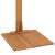 Teak kerti zuhany talp, 75 x 75 x 3 cm