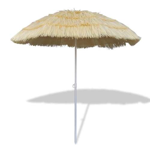 vidaXL Dönthető napernyő, Hawaii stílus, 180 cm átmérő, bézs - Napernyő