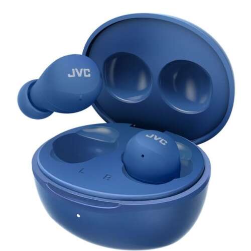 Căști wireless JVC HA-A6T GUMY Mini - Albastre, design compact, durată lungă de viață a bateriei