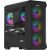 Genesis IRID 503 ARGB Micro-ATX PC-Gehäuse mit installierten Komponenten