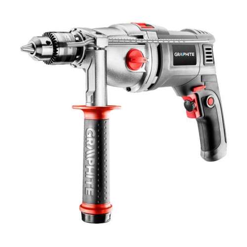 Graphite 58G722 1050W Ütvefúró 3-13mm tokmány, 2 sebesség, 0-1100/0-3000 fordulat/perc, 17600/48000 ütés/perc, Koffer