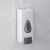 Vog&Arths white wall-mounted soap dispenser on marble wall