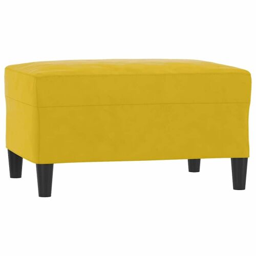 vidaXL Sárga Bársony Lábzsámoly - 70x55x41 cm 172254359 - Lábtartó és puff