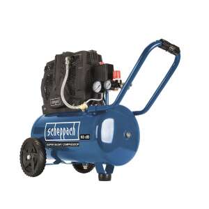 Scheppach HC 25 Si oil-free compressor, 24 liter tank, 8 bar, blue, with wheels - Scheppach
