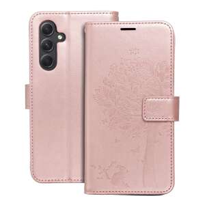 Samsung Galaxy A54 5G phone case, Forcell Mezzo, rose gold, flip case, tree design, magnetic closure - Phone Case