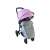 Спортна количка Pepita Rumba с XXL сенник и калъф за крака, сив и розов