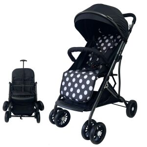 Pepita Dotti Gepäck Größe kompakte Sport Kinderwagen - Polka dots #schwarz und weiß 139129213 - Babys & Toddler