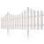 vidaXL fehér műanyag gyepszegély, szögletes nézet