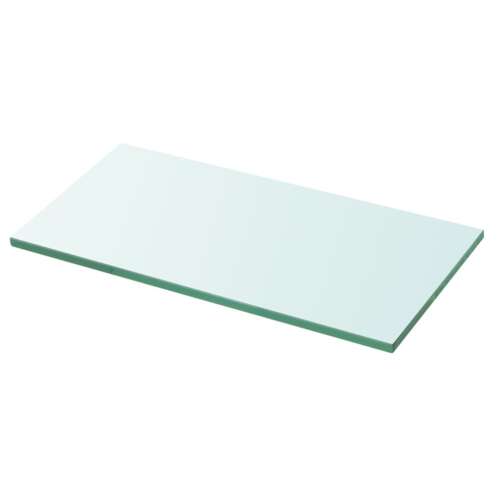 vidaXL Átlátszó üvegpolc panel 30x12 cm, edzett üveg - Irodabútor