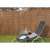 Nature 3 cm thick garden fence panel, 1 x 3 m, in use