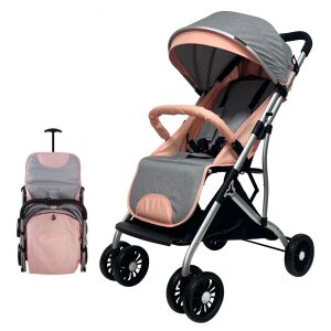 Pepita Dotti Gepäck Größe kompakt Sport Kinderwagen #grau-rosa