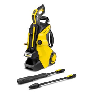 Karcher K5 Power Control Pressure Washer, yellow and black. High-pressure cleaner for home and garden use. - Garden Tool & Machine